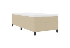 vidaXL Boxspring bed Grijs groen 90 x 200 cm Katoenen stof