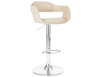 VidaXL Barkruk Kunstleer Wit - 55% Korting