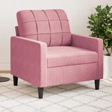 vidaXL Fauteuil Fluweel Roze - 35% Korting