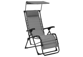 VidaXL Terrasstoel Inklapbaar Textileen Grijs - 59% Korting!