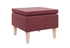 vidaXL Kruk Stof Wijnrood - 62% Korting!