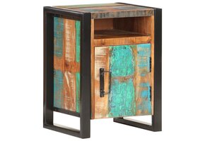 vidaXL Nachtkastje Gerecycled Hout - 40x35x55 cm - 47% Korting!