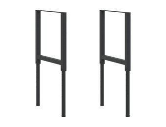 vidaXL Werkbankframes Zwart - 55% Korting - Verstelbare Hoogte (2 stuks)