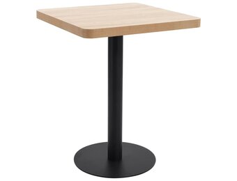 vidaXL Bistrotafel 60x60 cm MDF Lichtbruin | 35% Korting