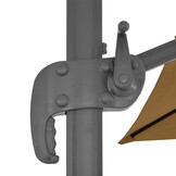 vidaXL Zweefparasol Taupe 400x300 cm - 57% Korting!