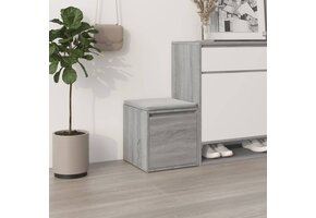 vidaXL Opbergbox met lade | Grijs Sonoma Eik | 65% Korting