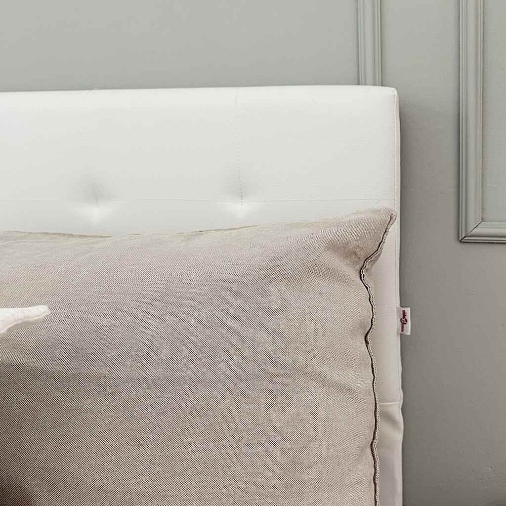 vidaXL Bedframe Hydraulisch Kunstleer Wit 180x200 cm - Nu 35% Korting!