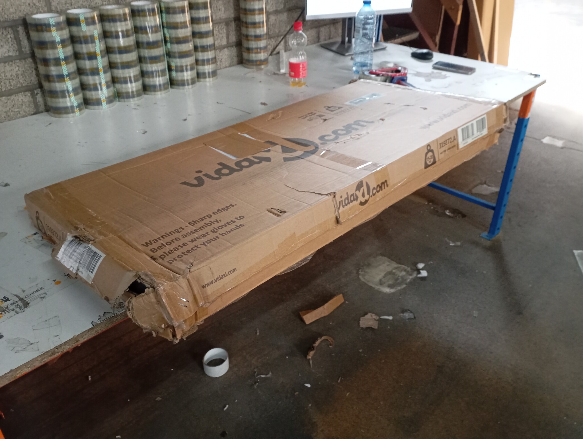 vidaXL Tuinschuur 192x191x223 cm - Gegalvaniseerd Staal Antraciet - 40% Korting