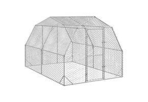 vidaXL Kippenren 2,5x4m - Gegalvaniseerd Staal | 55% Korting