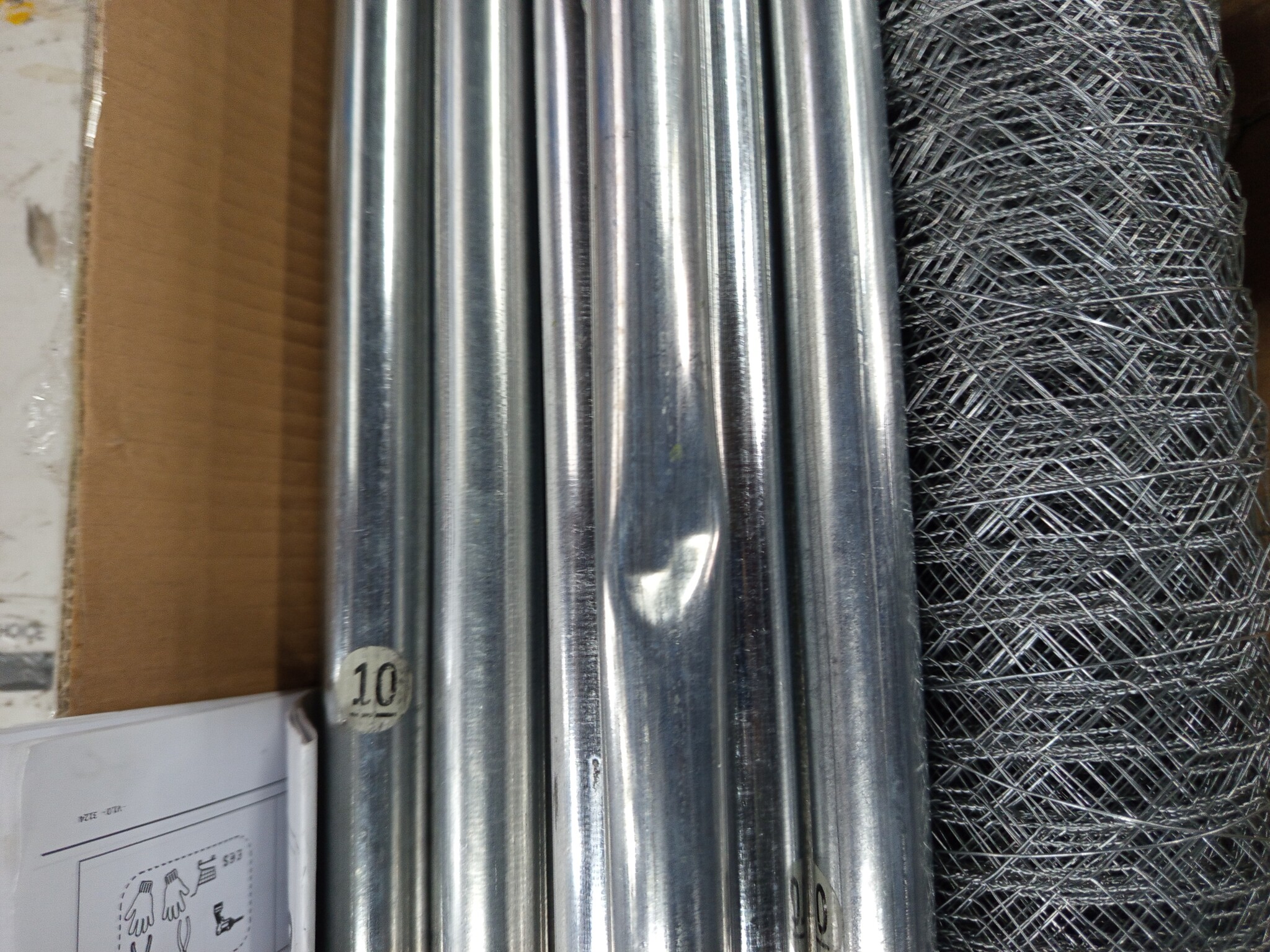 vidaXL Kippenren 2,5x4m - Gegalvaniseerd Staal | 55% Korting