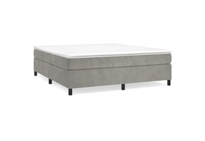 VidaXL Bedframe Lichtgrijs Fluweel 160x200 cm - 35% Korting!