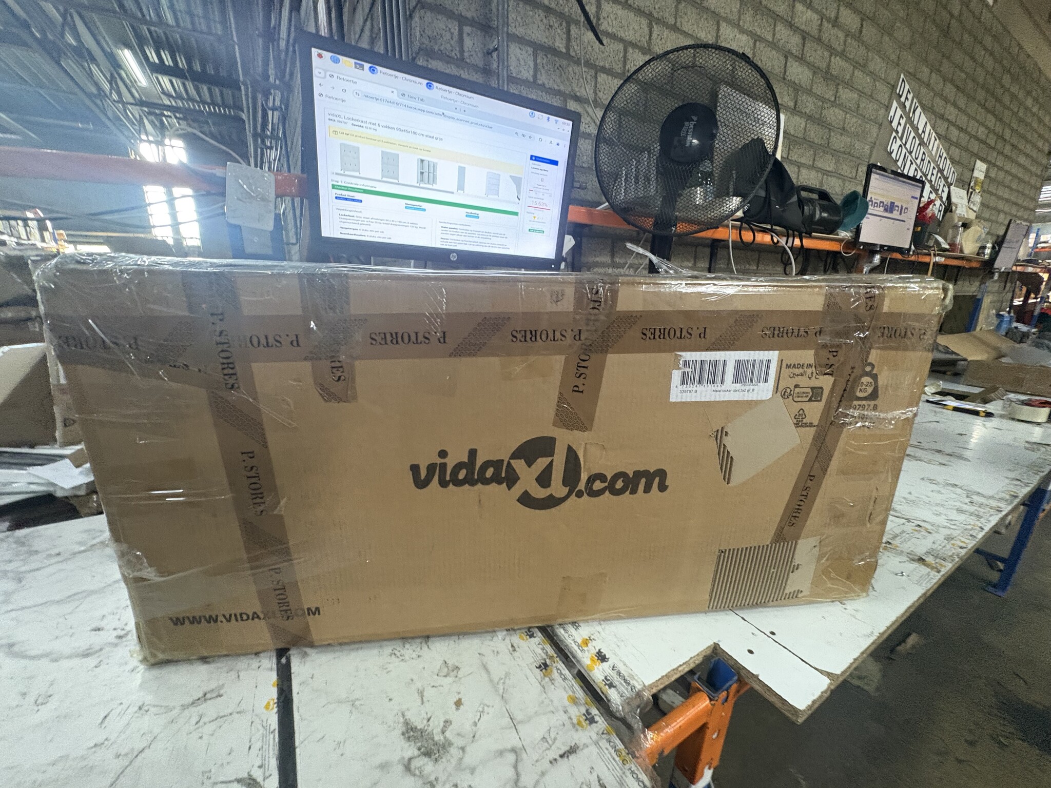 VidaXL Lockerkast 6 vakken Staal Grijs | 60% Korting!