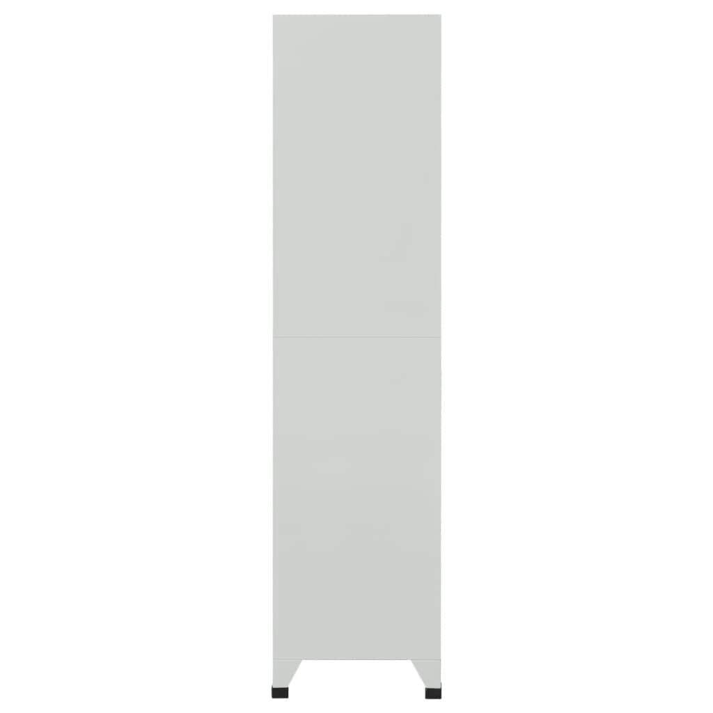 VidaXL Lockerkast 6 vakken Staal Grijs | 60% Korting!