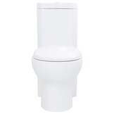 vidaXL Hoek Toilet Keramisch Wit - 60% Korting
