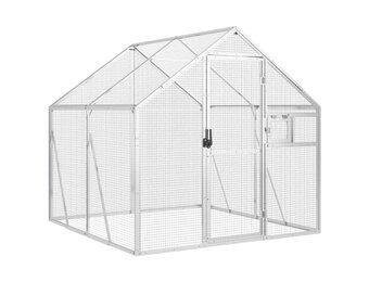 vidaXL Volière - Aluminium Zilverkleurig - 30% Korting!