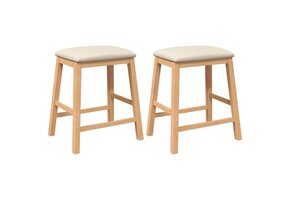 vidaXL Barstoelen met Kussens: Massief Hout - 41% Korting!