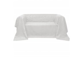 Bankhoes Microsuede Crème 210x280cm | 70% Korting