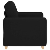 vidaXL Fauteuil (60cm, stof zwart) - Nu 35% korting!