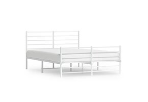 vidaXL Wit Metaal Bedframe 150x200 cm - Nu 35% Korting!