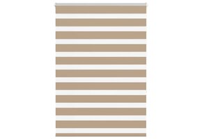 vidaXL Zebra Gordijn 95x150 cm Zandbruin - 42% Korting!