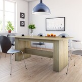 vidaXL Eettafel Sonoma Eiken 180x90cm - Geretourneerd, 30% Korting!