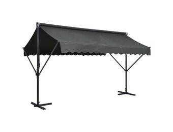 vidaXL Luifel Vrijstaand 400x300cm Antraciet - 55% Korting!