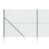 vidaXL Gaashek met Grondankers (1,6x25m, Groen) - 30% Korting!