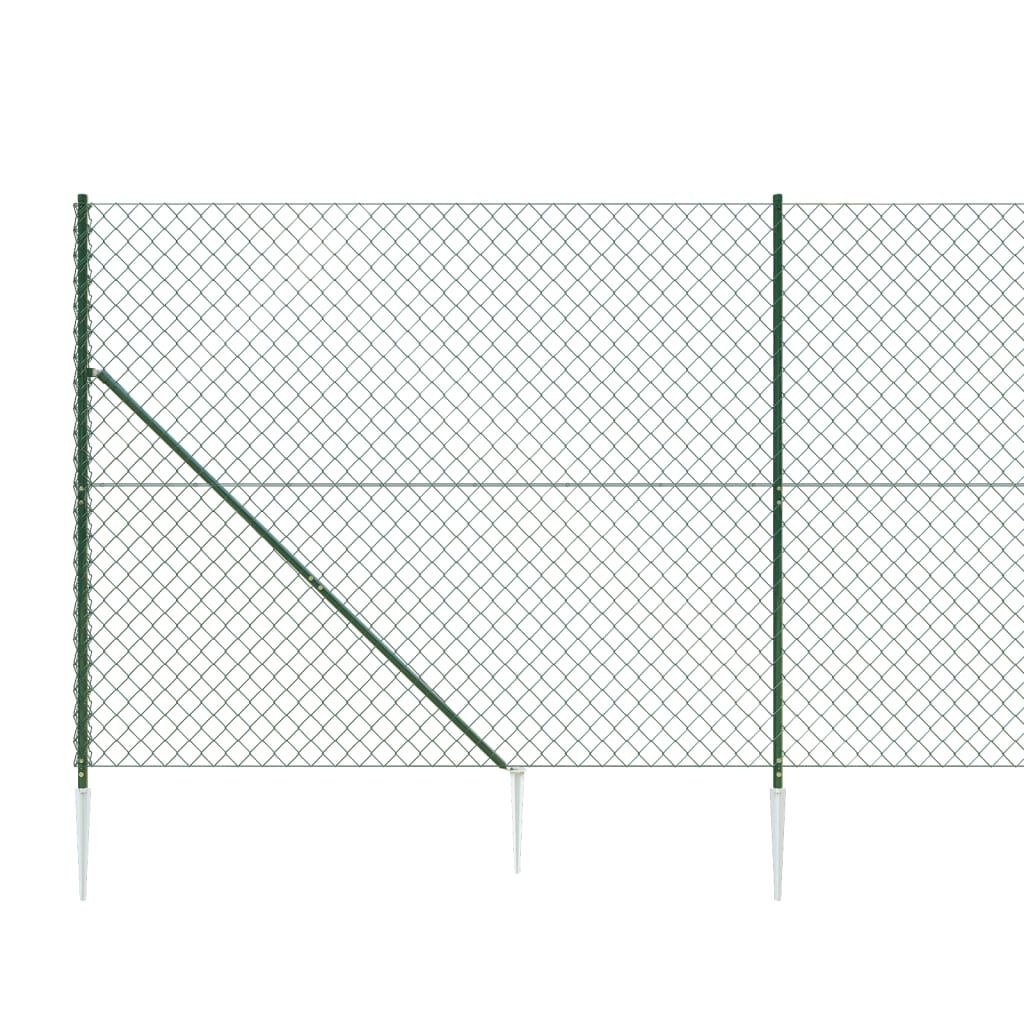 vidaXL Gaashek met Grondankers (1,6x25m, Groen) - 30% Korting!