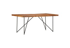 vidaXL Eettafel Massief Acaciahout 180x90 cm - 60% Korting