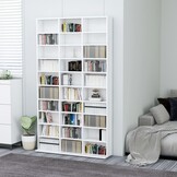vidaXL Cd-kast Wit 102x16x177,5 cm - 30% Korting