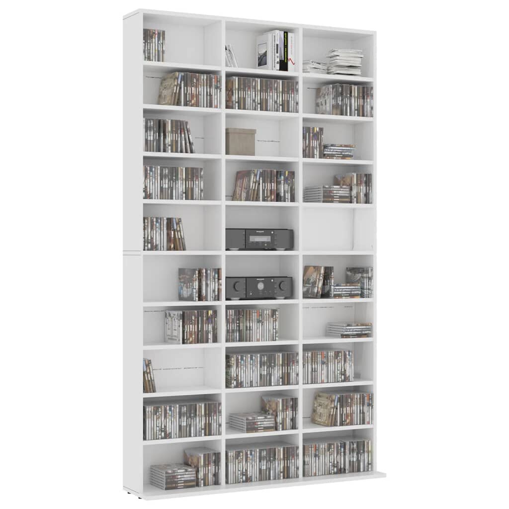 vidaXL Cd-kast Wit 102x16x177,5 cm - 30% Korting