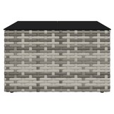 vidaXL Loungeset Poly Rattan Grijs - 35% Korting!