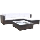 vidaXL 5-delige Loungeset (Bruin) - 35% Korting!