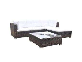 vidaXL 5-delige Loungeset (Bruin) - 35% Korting!