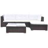 vidaXL 5-delige Loungeset (Bruin) - 35% Korting!