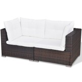vidaXL 5-delige Loungeset (Bruin) - 35% Korting!