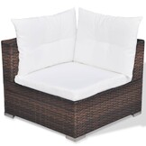 vidaXL 5-delige Loungeset (Bruin) - 35% Korting!