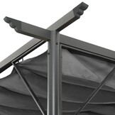 vidaXL Pergola Uittrekbaar Dak - 3x3m Staal Antraciet | 35% Korting!