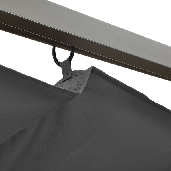 vidaXL Pergola Uittrekbaar Dak - 3x3m Staal Antraciet | 35% Korting!