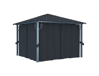 VidaXL Prieel 300x300cm Antraciet - Nu 55% Korting!