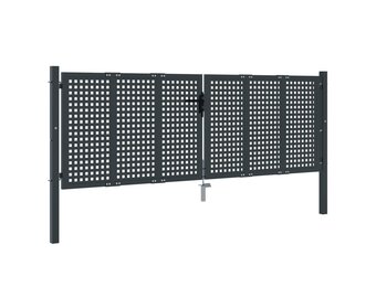 vidaXL Poort Staal Antraciet 300x150 cm - Nu met 35% Korting!