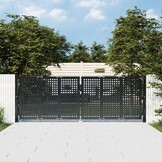 vidaXL Poort Staal Antraciet 300x150 cm - Nu met 35% Korting!