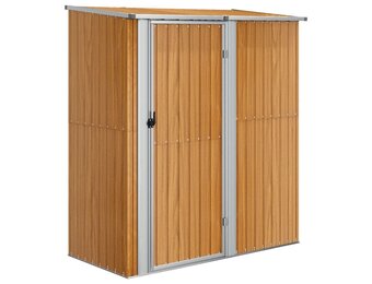 vidaXL Tuinschuur 180,5x97x209,5 cm | 60% Korting | Gegalvaniseerd Staal Bruin