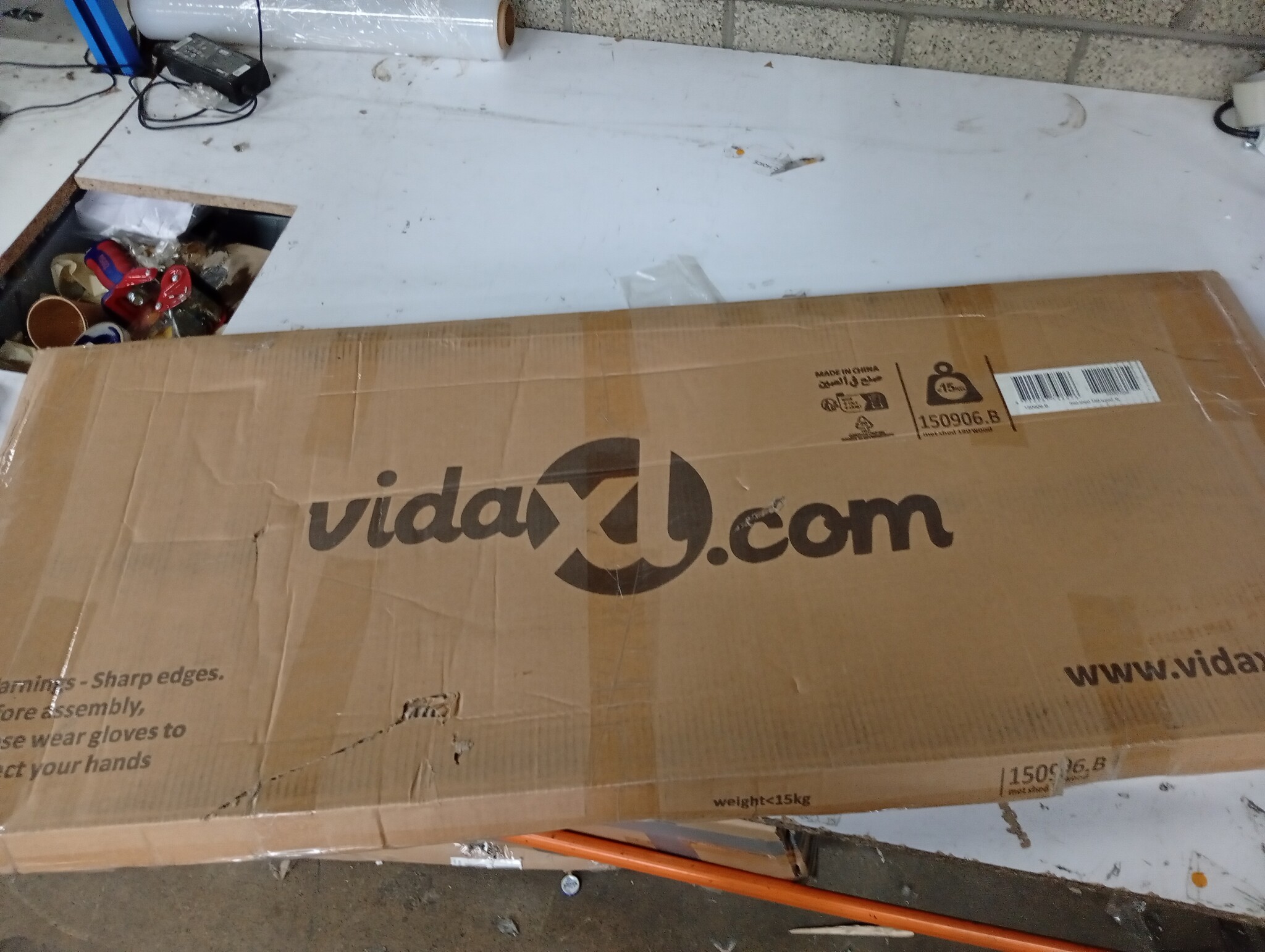 vidaXL Tuinschuur 180,5x97x209,5 cm | 60% Korting | Gegalvaniseerd Staal Bruin