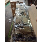 vidaXL Tuinpoort Zwart 100x400cm - 60% Korting!