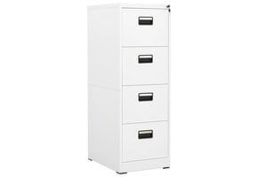 vidaXL Archiefkast Staal Wit - 46x62x133 cm - 60% Korting!