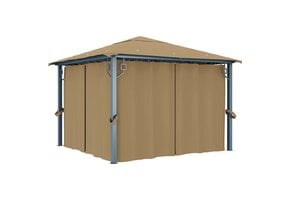 VidaXL Prieel met Gordijn 300x300 cm - 55% Korting!