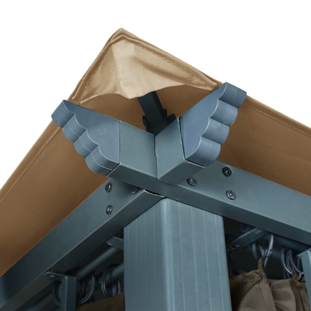 VidaXL Prieel met Gordijn 300x300 cm - 55% Korting!