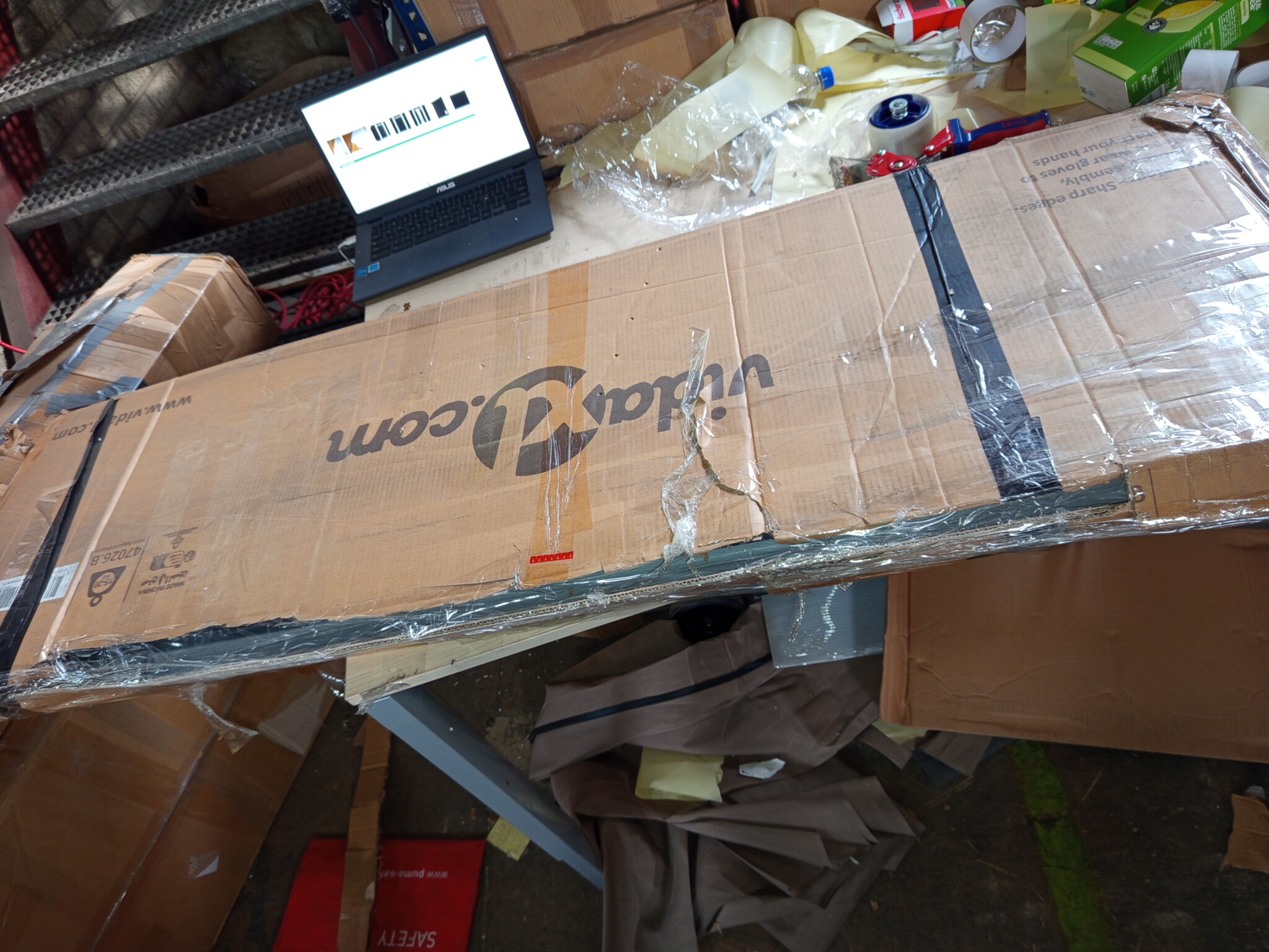 vidaXL Tuinschuur Staal Antraciet - 60% Korting