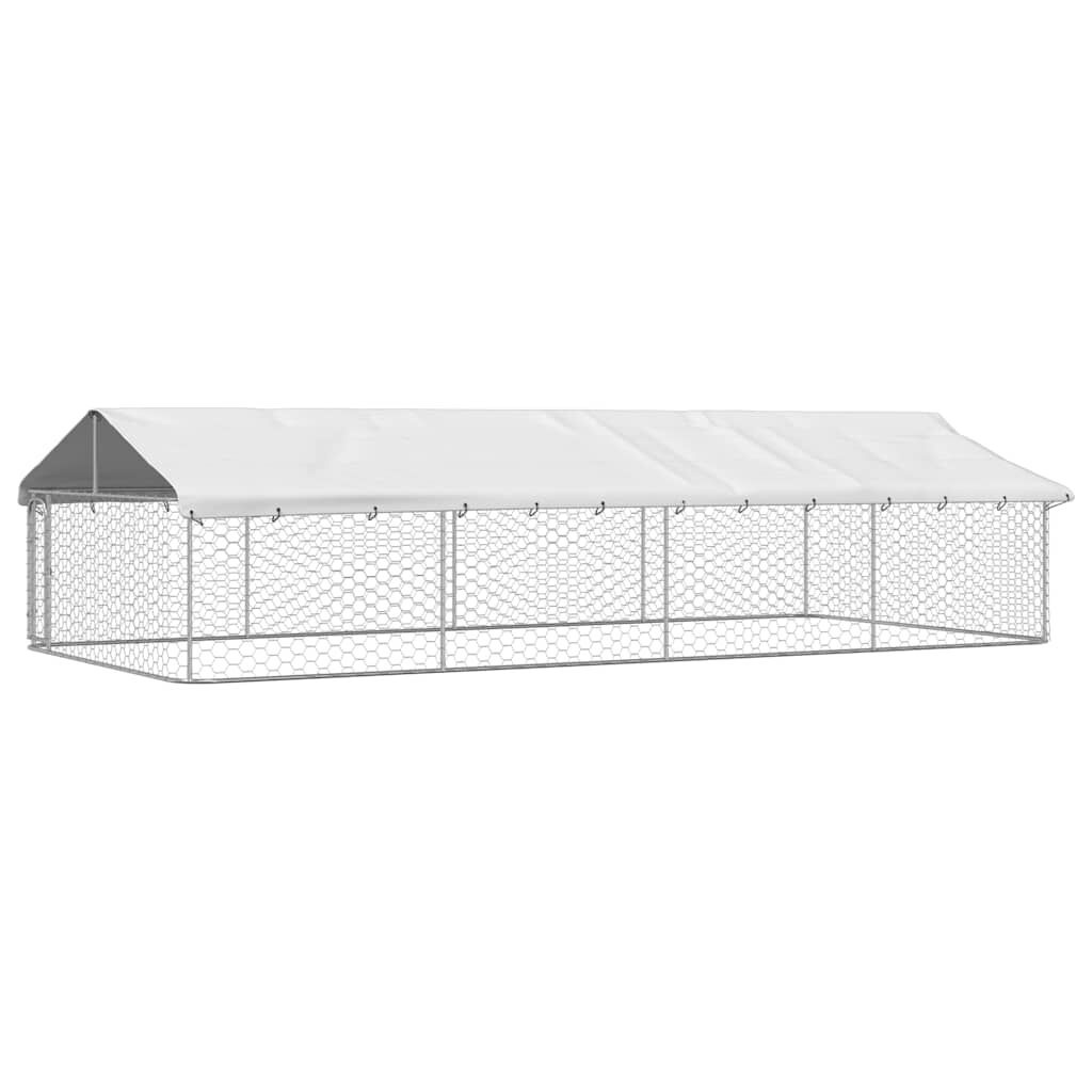 vidaXL Hondenkennel Buiten met Dak 600x300x150 cm - 35% Korting!